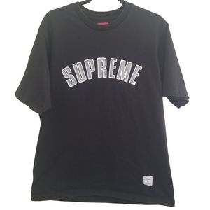 Supreme Men's Fall 2018 Black Arc Logo T-Shirt Size Large
